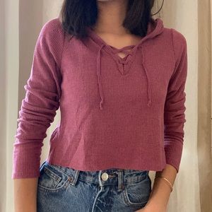 pink Hollister hoodie